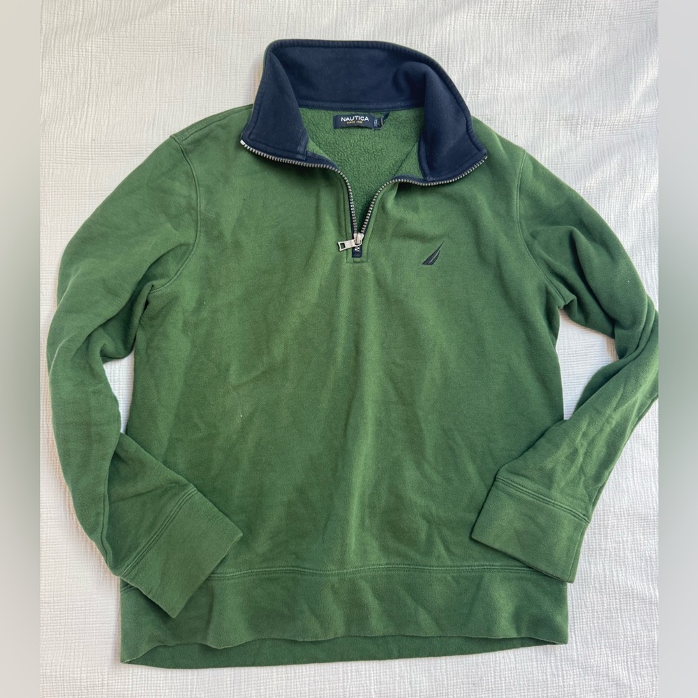 Nautica men’s pullover sweater quarter zip fleece size small - Picture 1 of 5